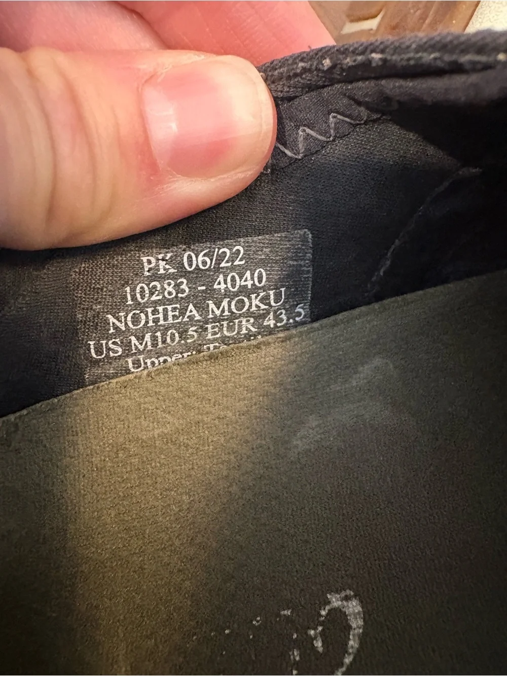 OluKai Nohea Moku Mens 10.5 Black Mesh Slip On Slip In No Tie Boat Shoes Sneaker